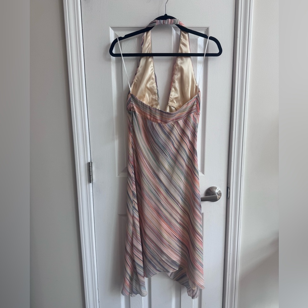 A.B.S. Allen Schwartz Multicolor Striped Deep V Halter
Dress Size 2 NWT - Picture 5 of 7